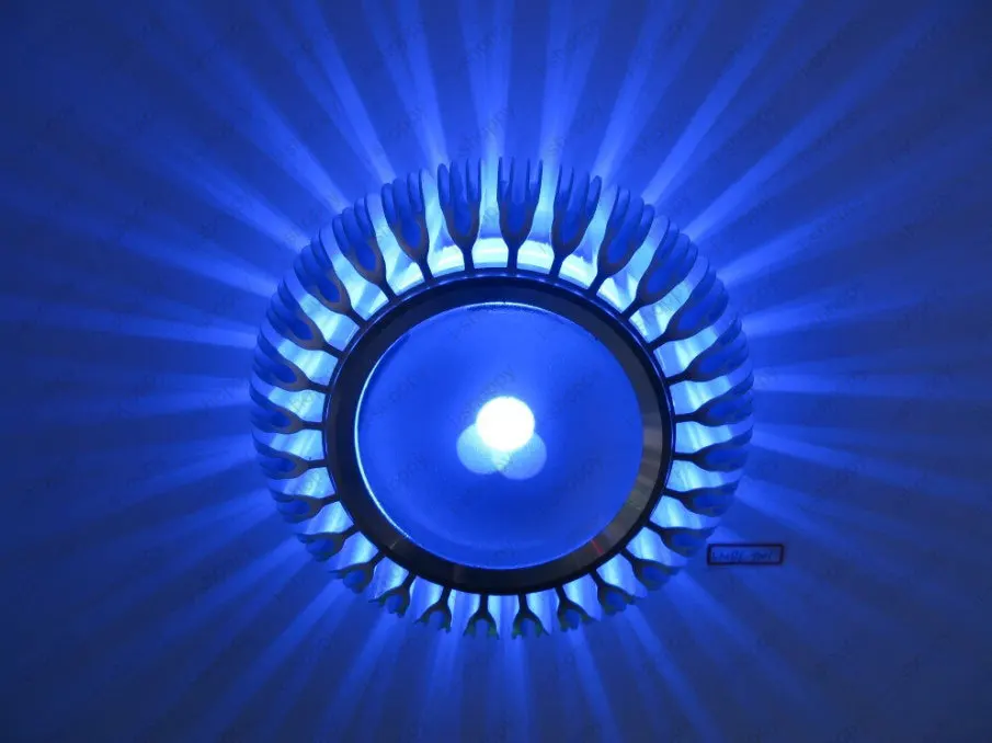 3w 3 led wall ceiling recessed hall light modern off center ceiling light