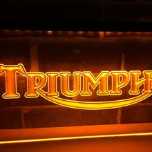 LG051-Triumph мотоциклы услуги ремонт неоновый знак домашний декор ремесла