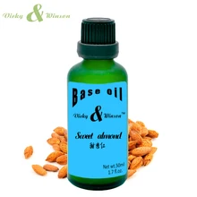 Вики и винсон масло Сладкого миндаля 50 мл Увлажняющий увлажняющий Тендер Увлажнители Уход За Волосами Массаж Кожи основе Эфирных Масел VWJC14