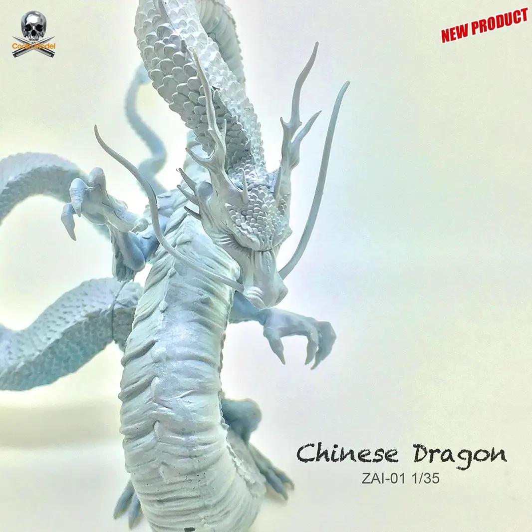 Наборы смолы серии "Дракон Китая" 90 мм соотношение Zai-01 - Цвет: Серый