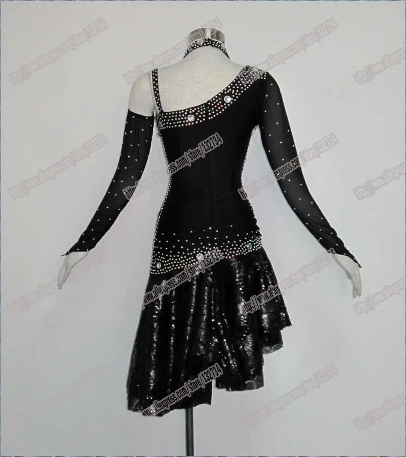 Женское платье для латинских танцев, новое соревновательное платье для латинских танцев с бахромой, платье для сальсы, бальное платье, латиноамериканское танцевальное L-0046 для девочек