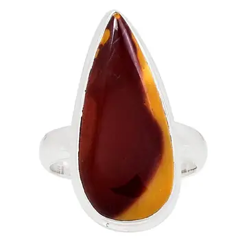

NiaoZaiFei YunZaiKan Genuine Mookaite Ring 925 Sterling Silver,USA Size :7.5, MHBAR3951
