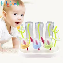 11,11 дерево Форма стеллаж для просушки бутылки младенца Детские бутылочка для кормления крылом Хранение Полка для сосок новорожденных соски-пустышки подстаканник сушилка