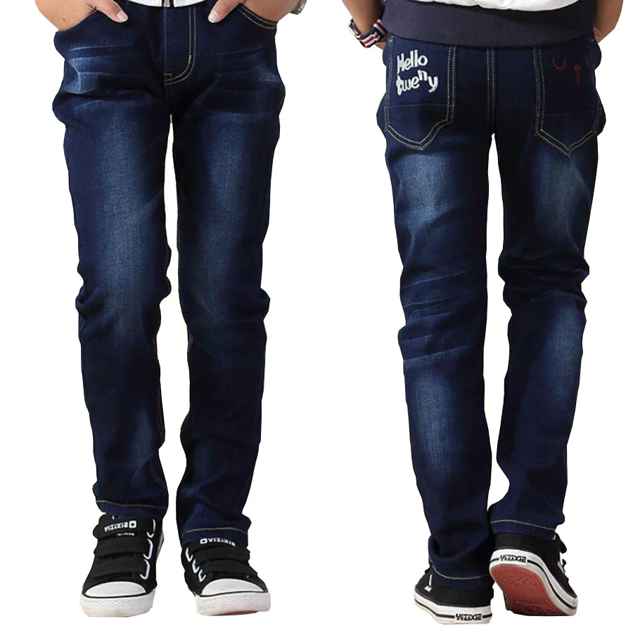 Niños jeans niños pantalones niños grandes pantalones jeans denim Pantalones casual adolescentes niños outwear para 15 bebé muchachos outwear|boys jeans|kids trousersjeans boys - AliExpress