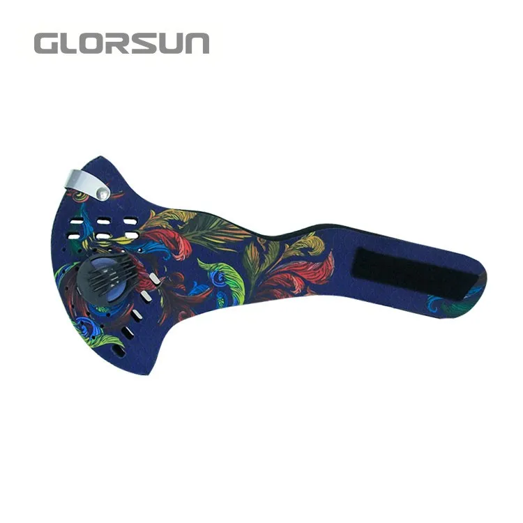 GLORSUN PM2.5 велосипедная маска респиратор с 4 карбоновыми N99 фильтрами модные спортивные пылезащитные маски со ртом для лица - Цвет: 005E043