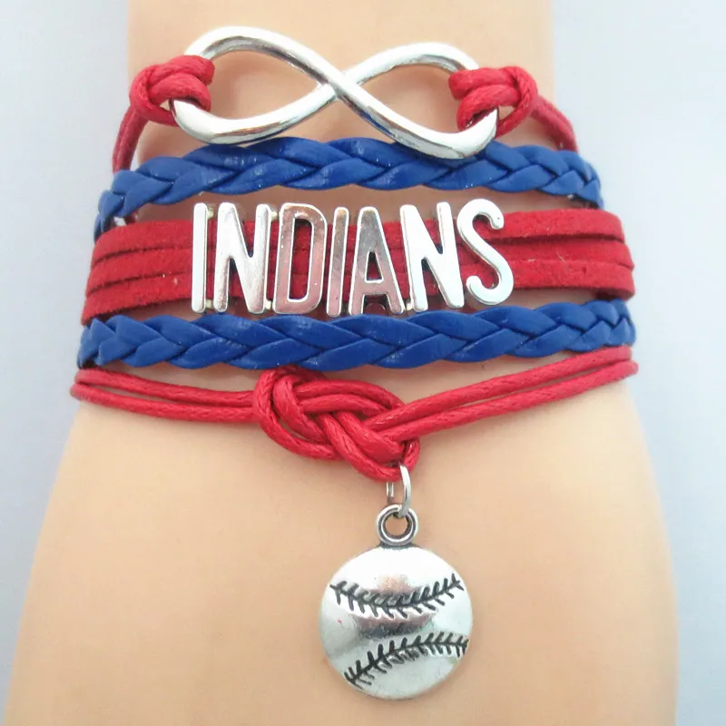 Buy Infinity INDIANS baseball Sport Team Bracelet