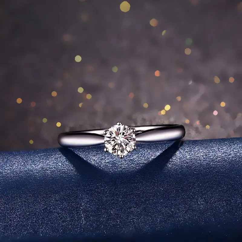 ZHOUYANG кольца для женщин Forever Classic простой стиль шесть когтей кубического циркония 3 цвета свадебный подарок модное ювелирное изделие KCR033