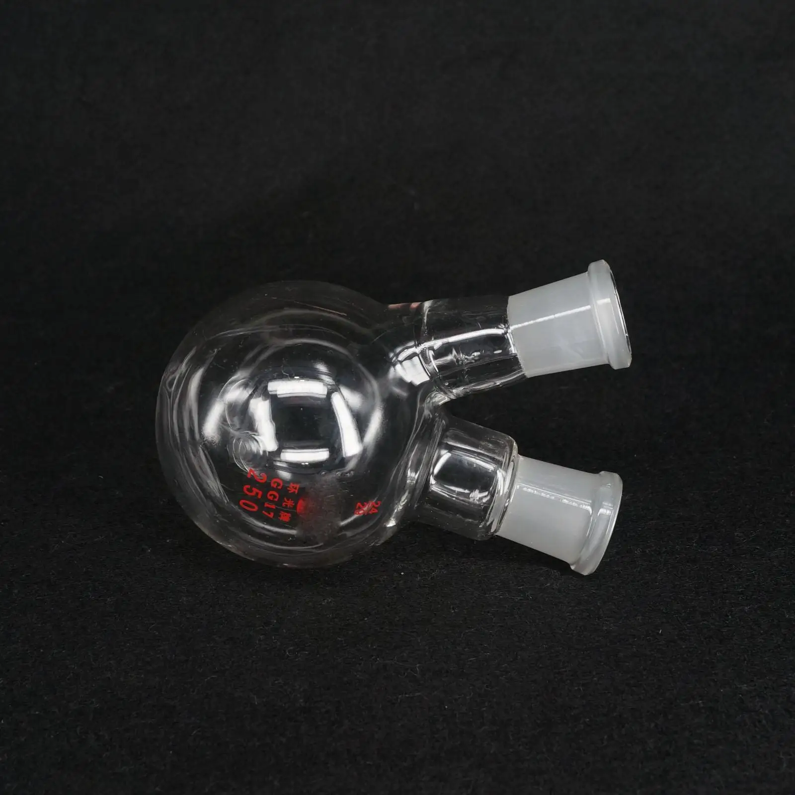 

250ml 24/24# Central/Branch Joint 2-neck Round Bottom Lab Glass Boiling Flask