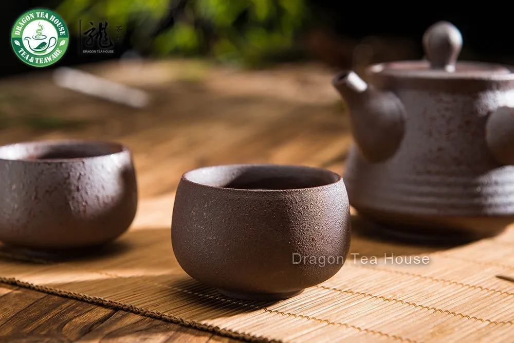 Коричневый Китай Керамика Чай чашки Китайский кунг-фу Чай церемонии чашки 60 мл 2.02 унц