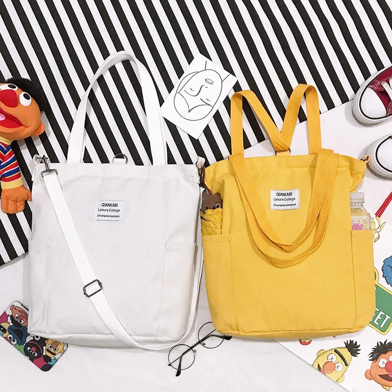 

Canvas School Handbags for Women 2019 Summer New Hot Fashion Preppy Style Messenger Bags Female Casual Shoulder Bags