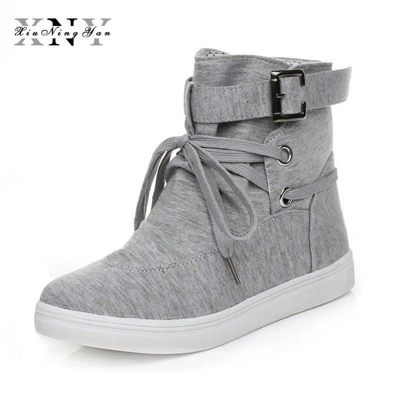 

XiuNingYan 2019 New Boots Women Shoes Fashion Ankle Boots Womens Winter Boots Knitted Stretch Fabric Shoes Woman Plus Size 35-41