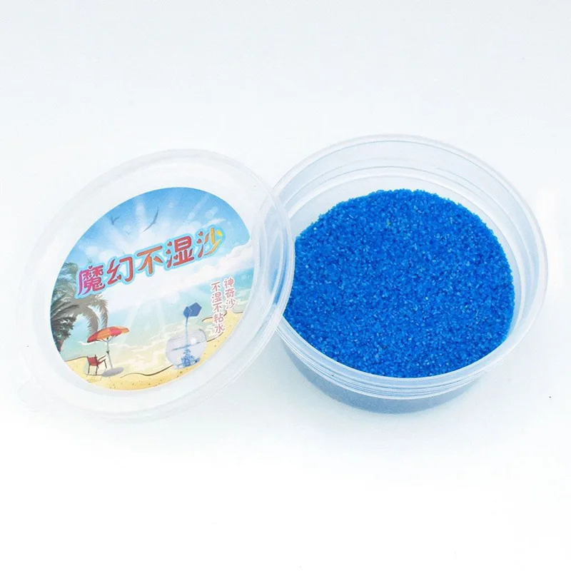 45G DIY Not Wet Magic Sand Non-Toxic Handmade Toys Children Education Toys Novelty Color Magic Space Sand Funny Boys Girls Toys - Цвет: Blue