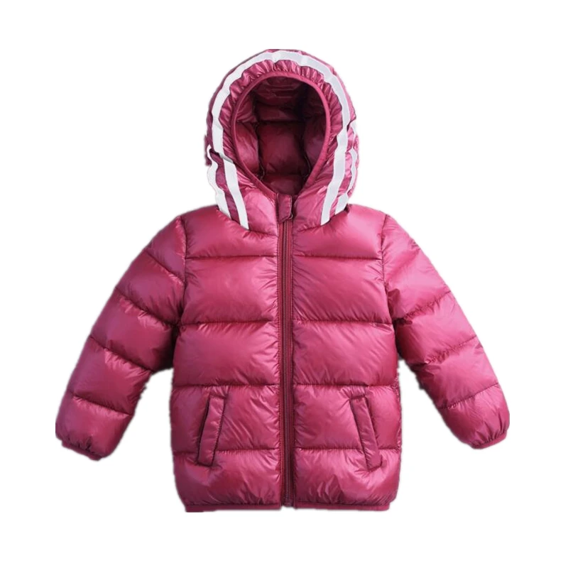 Children Down Jacket Reflective strip 2019 Winter New Style Boys And Girls white duck down Coat Baby Winter Jackets Infant Coats