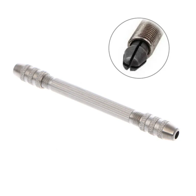 

Useful Steel Double Spiral End Pin Vise Tong For Jewelry Craft Hobby Drill Tool