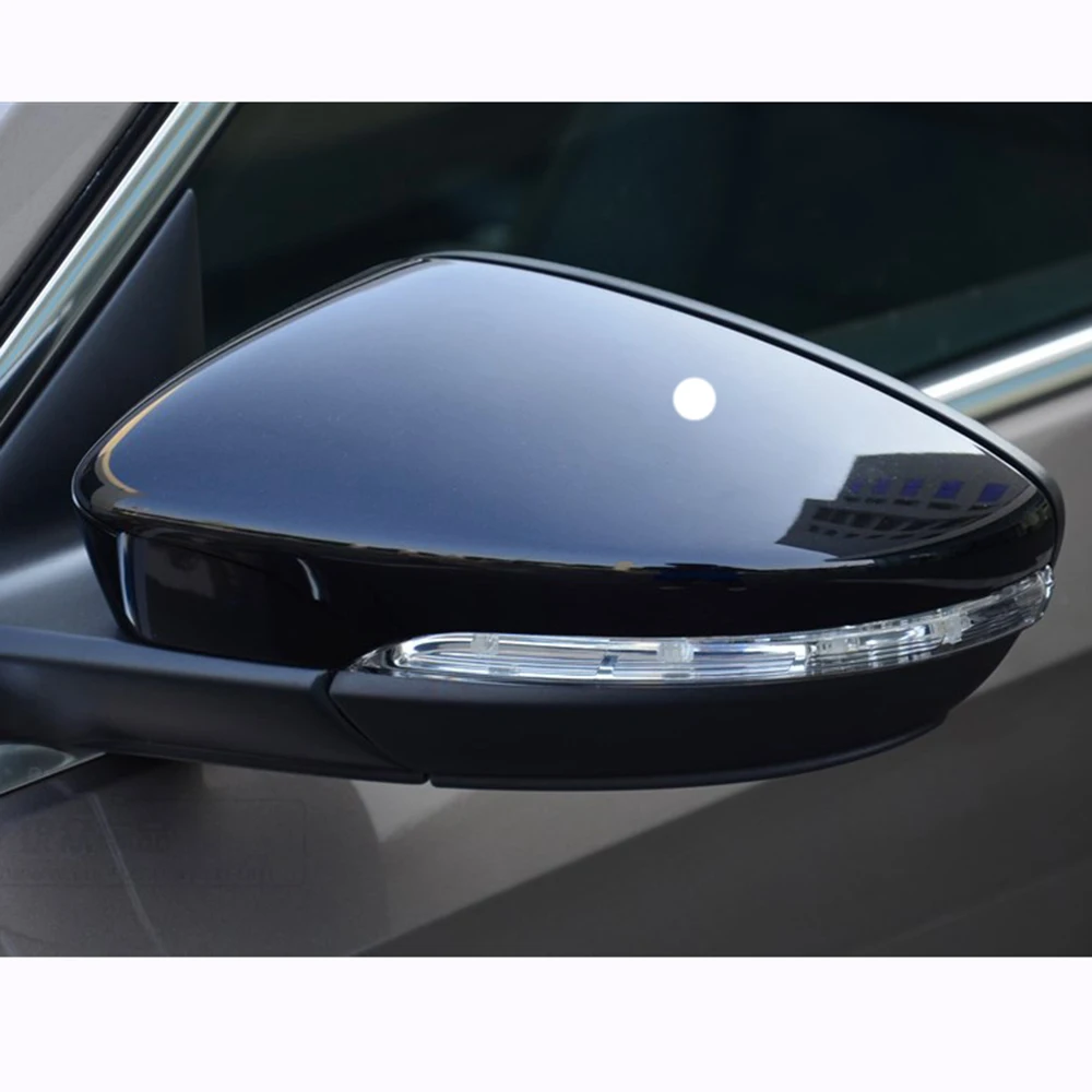 Для Volkswagen touran-гольф-6 MK6 2009- Черный ABS Пластик Сторона Вернуться Зеркало заднего вида Шапки Обложки планки авто аксессуары 2 шт