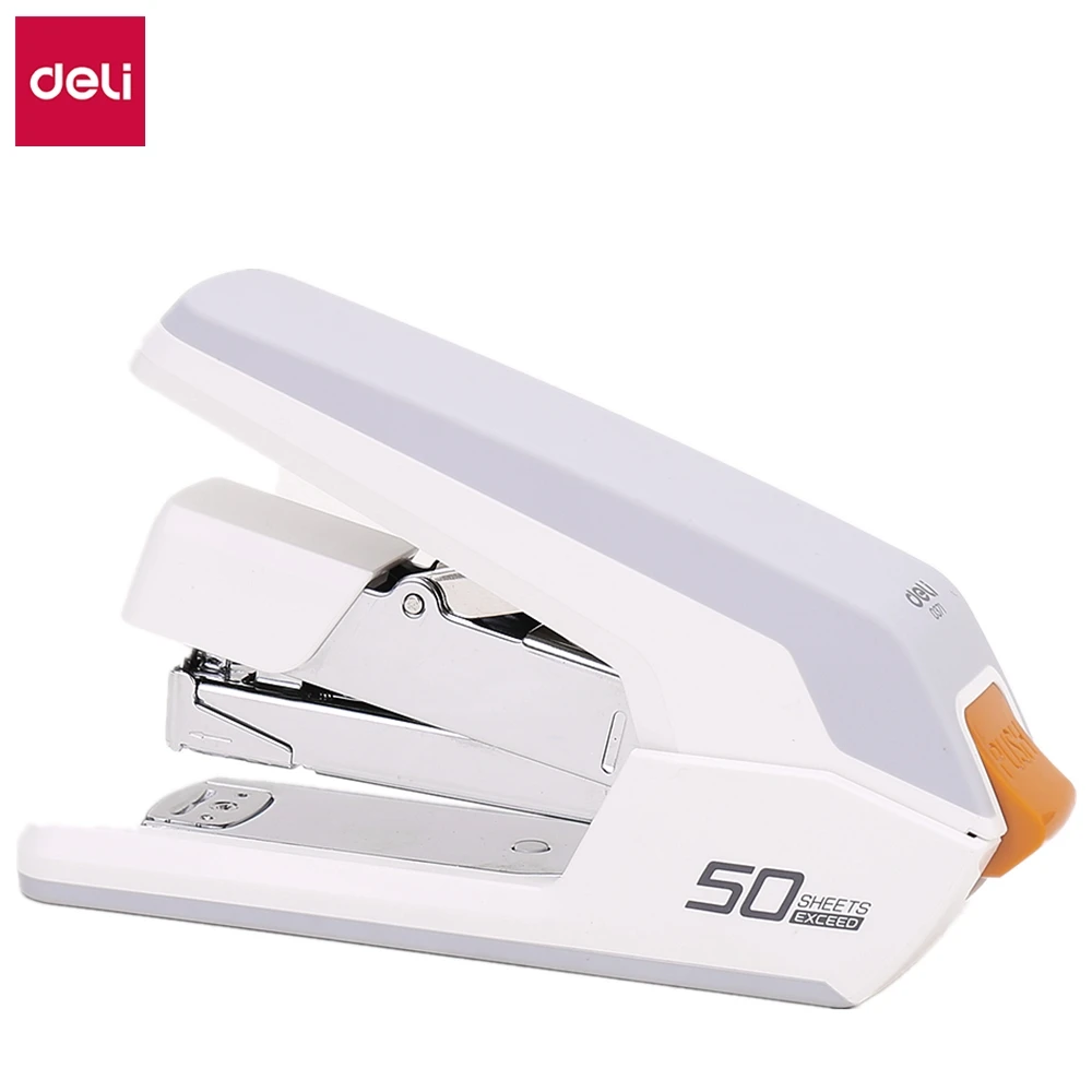  DELI Effortless Stapler 50 Sheets Power saving paper stapling machine heavy duty School Office Supp