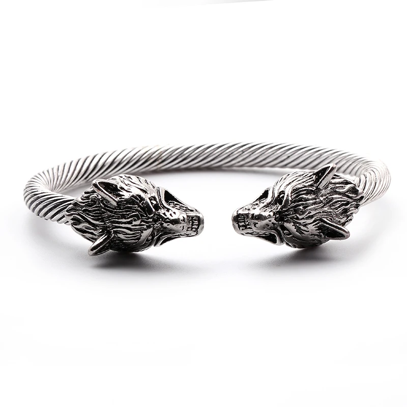 

Cool Vintage Teen Wolf Bracelet Fashion Accessories Vikings Bracelets for Men Wristband Cuff Bangles for Women Snaps Jewelry