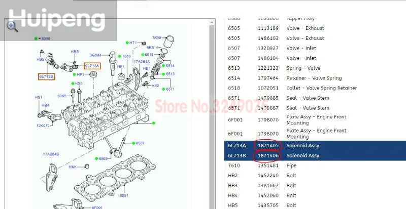 Соленоид регулируемого момента двигателя VVT клапан управления маслом для Ford Focus