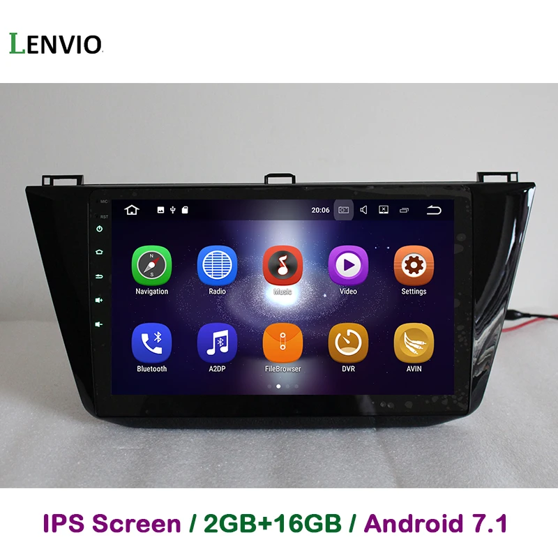 Автомобильный DVD плеер Lenvio 2 Гб ОЗУ Android 7 1 для VW Volkswagen Tiguan 2016 2017 четырехъядерный