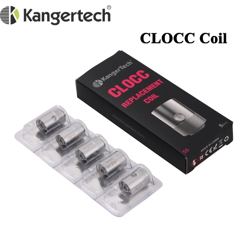 5 шт./лот Kanger CLOCC замена катушки для головы 0.5ohm SS316L 0.15ohm Ni200 атомайзер электронной