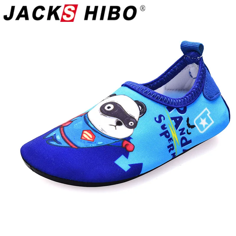 

JACKSHIBO Kids Water Shoes Summer Breathable Soft Beach Shoes Children Swimming Shoes Sneakers Aqua Barefoot Slip-on Sneakers
