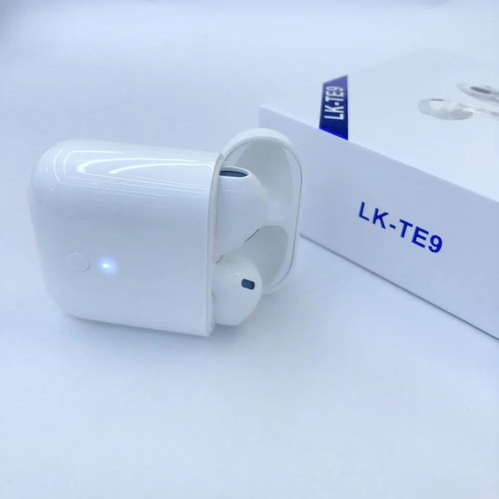 New LK-TE9 TWS Bluetooth 5.0 Earbuds pop-up window TWS Wireless Earphones Support Touch Control Wireless Charging Binaural Calling 4
