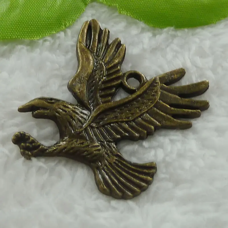 48 pieces antique bronze eagle charms pendant 43x38mm 1129in Pendants