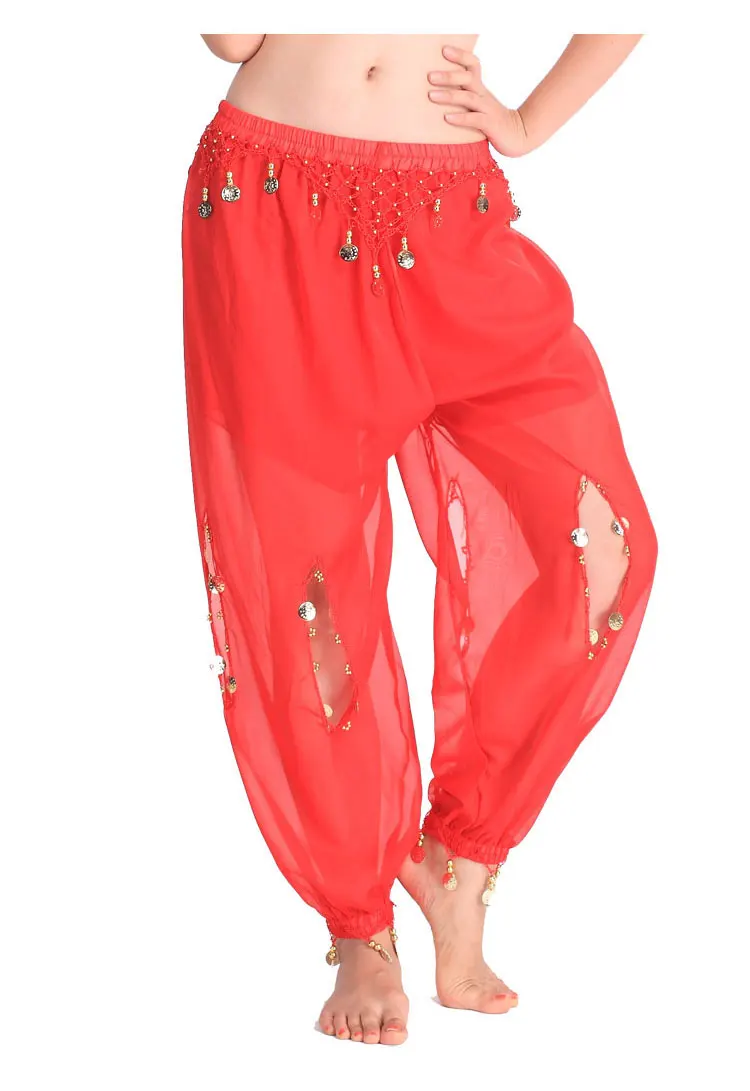 Болливуд 9 цветов блестящие юбки для танца живота юбка для танцев живота костюмы профессиональные индийские штаны для танца живота - Цвет: Красный