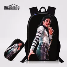 Dispalang 2 шт./компл. рюкзак Карандаш Чехол для учеников начальной школы; в стиле Майкла Джексона, школьные сумки для подростков Книга сумка Повседневное рюкзак