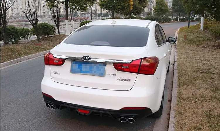 Для Kia forte K3 задний спойлер 2013 ABS задний бампер диффузор защитные бамперы для forte Body набор бампер задний спойлер