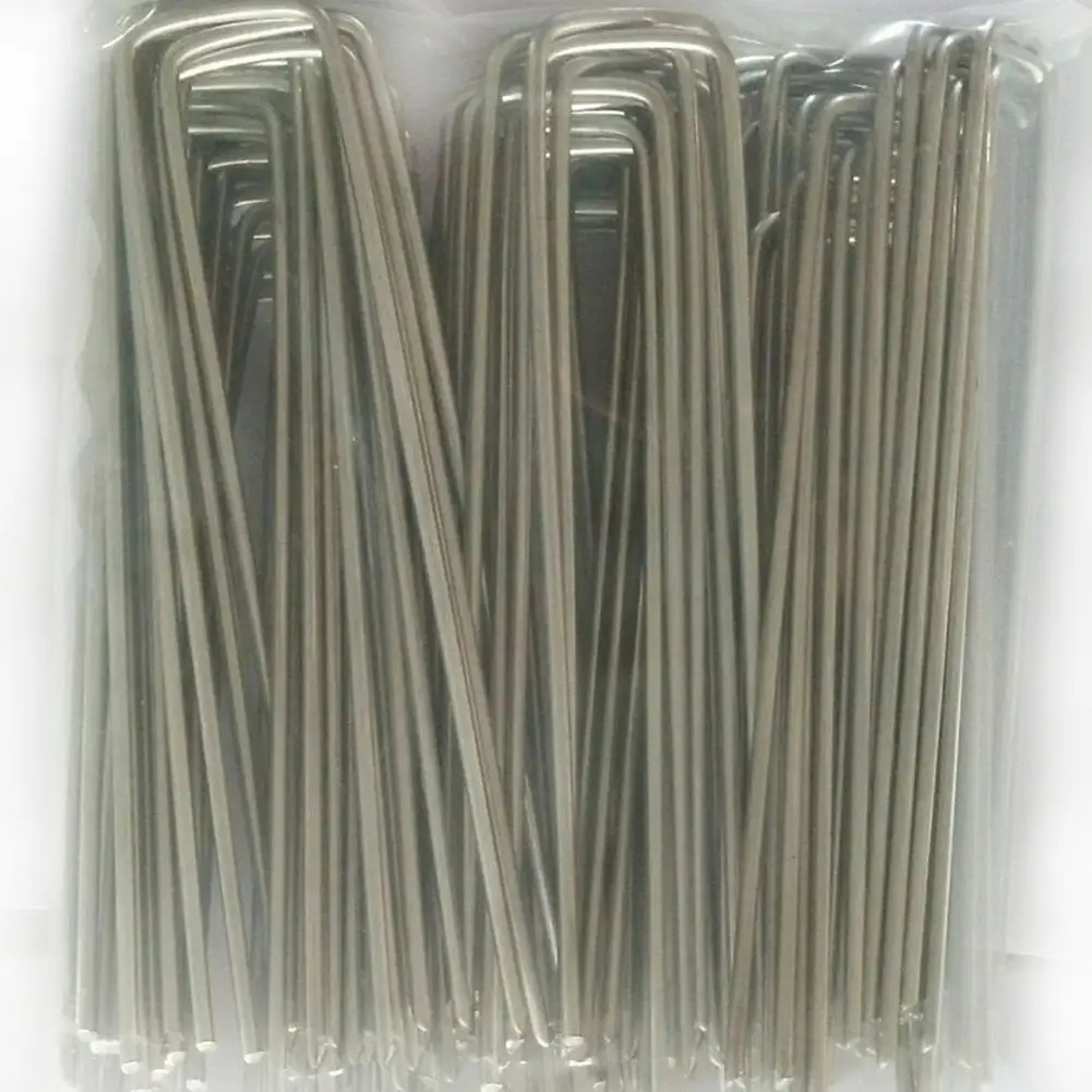 100pcs Garden Stakes Staples Securing Pegs For Securing Weed Fabric
