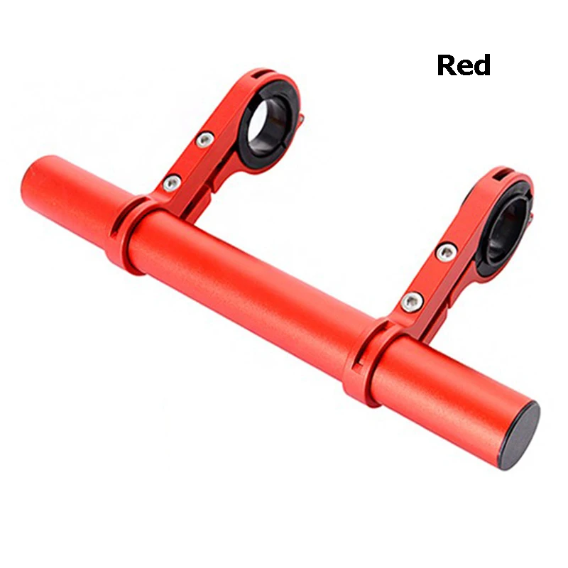 Bicycle Handlebar Extender 30mm Anti-corrosion Aluminum Double Handle Bar Light Computer Phone Clip Bike Bracket Holder PA0088 (10)