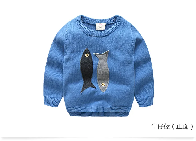 2018 Spring Autumn Winter 2-10 Years Old Teenage Christmas Gift O-Neck Knitted School Child Cartoon Baby Kids Boys Sweaters (14)