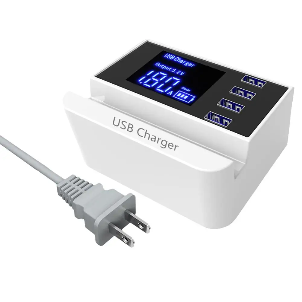 4 портовый USB зарядное устройство адаптер станция концентратор мобильный