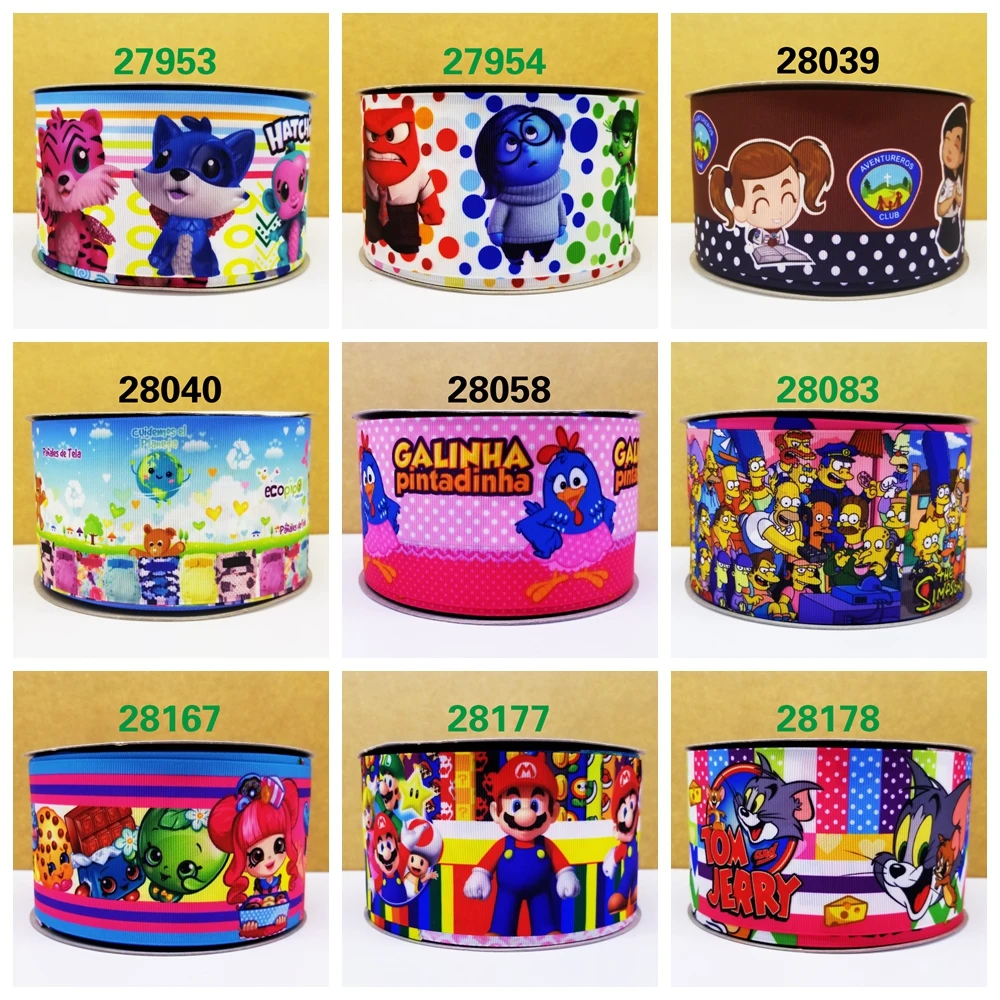 

Free shipping 2019 new arrival ribbons Hair Accessories ribbon 10 yards printed grosgrain ribbons 27953