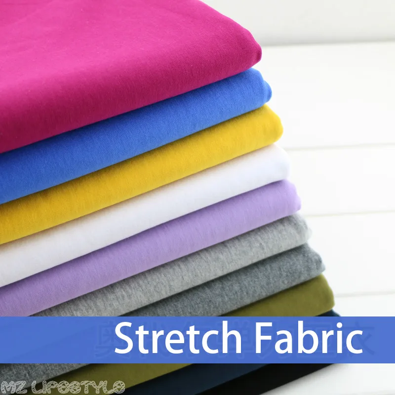 50*185cm cotton terry knitted fabric thickened Lycra Cotton Terry