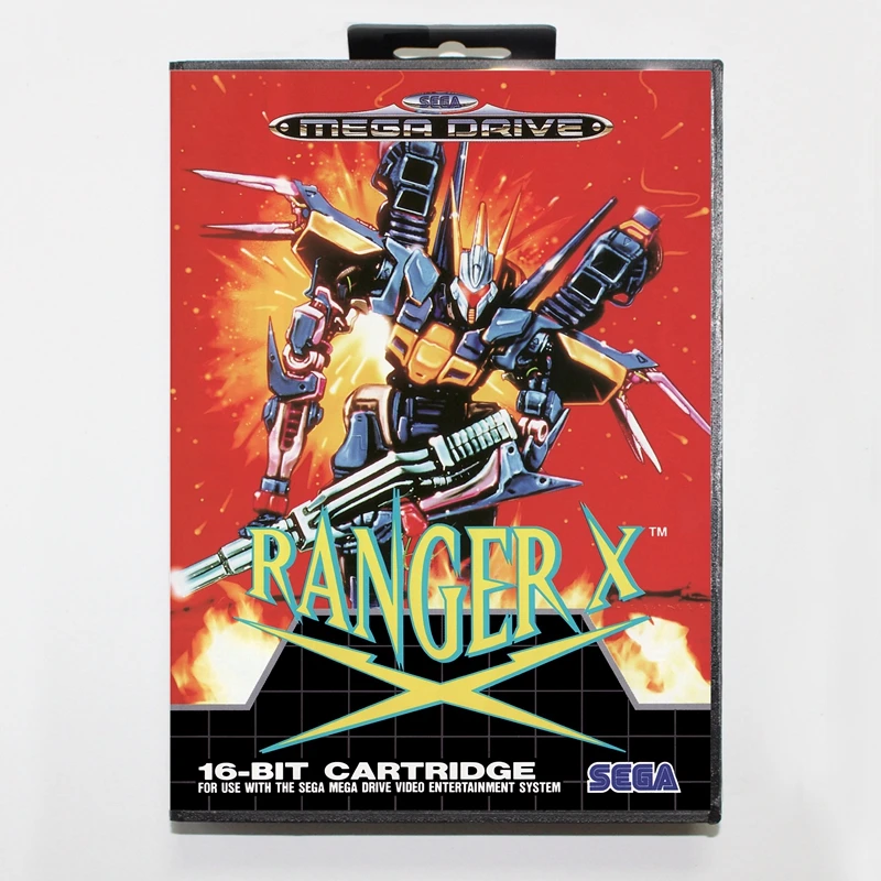 

Sega MD games card - Ranger X with box for Sega MegaDrive Video Game Console 16 bit MD card