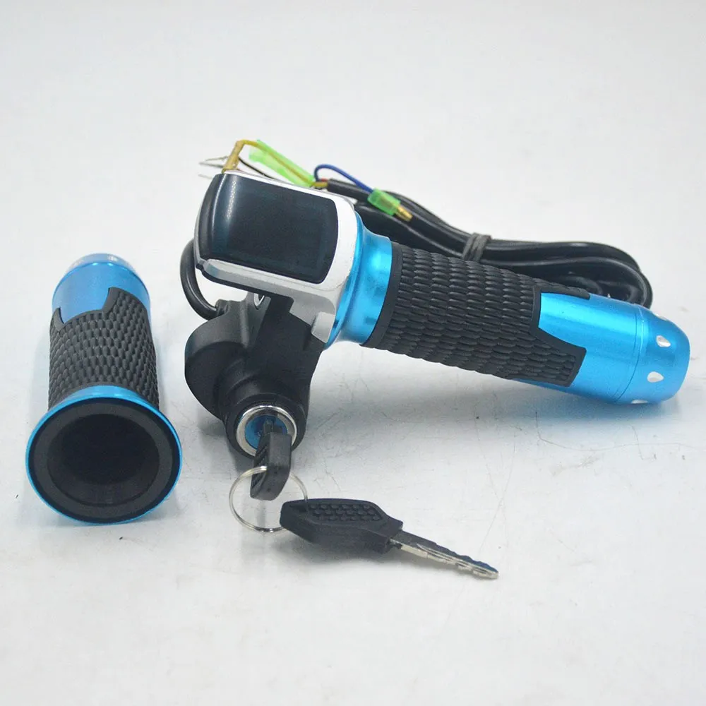 Clearance 24V 36V 48V ebike throttle accelerator with LCD display/ON-OFF Key Lock for ebicycle/scooter/electric bicycle accessories 2 Clearance 24V 36V 48V ebike throttle accelerator with LCD display/ON-OFF Key Lock for ebicycle/scooter/electric bicycle accessories 2