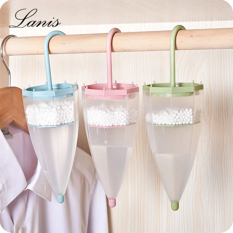 

Reusable Space Interior Dehumidifier Bags Moisture Box for Wardrobe Umbrella / Potted Plants Shape Hanging Moisture Absorber