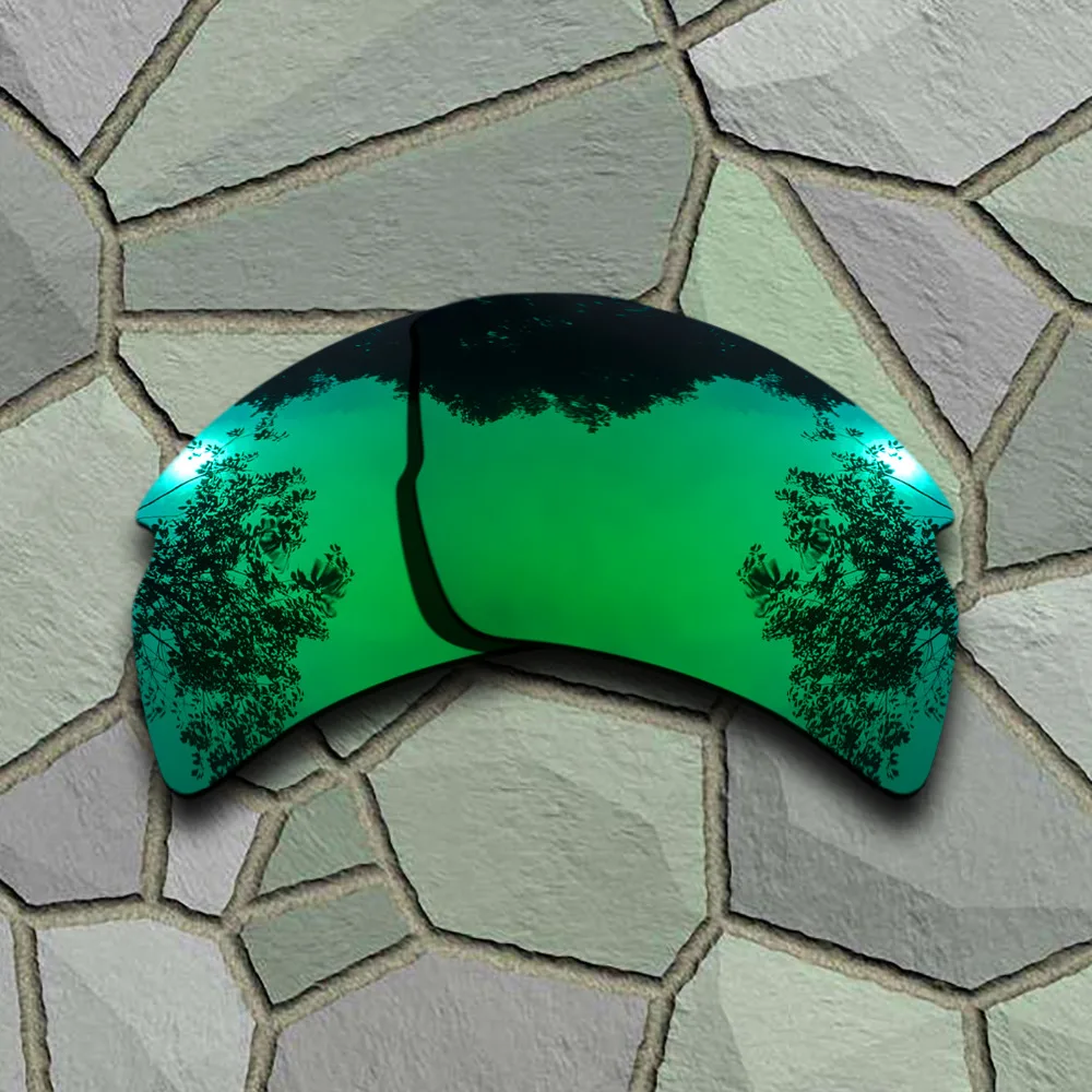 Giada Verde Occhiali Da Sole Polarizzati Lenti Di Ricambio Per Oakley Flak 2.0 Xl