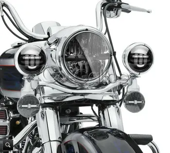 

7" LED Projector Motorcycle Headlight + Auxiliary Lights For Harley Softail Electra Glide Road King / Yamaha Royal Star XVZ1300