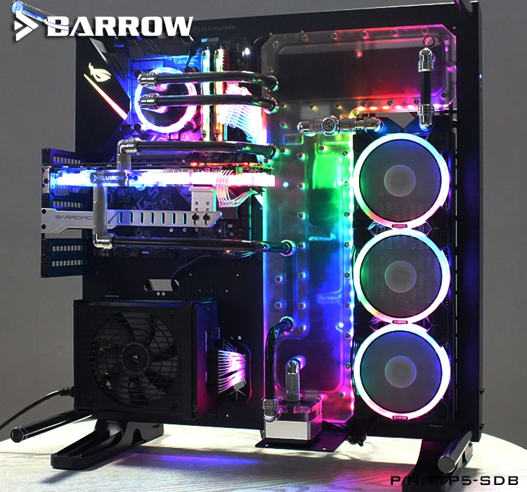 ^Cheap Barrow Acrylic Board Water Channel Solution kit use for TT Core P5 Computer Case / Kit for CPU and GPU Block / Instead Reservoir