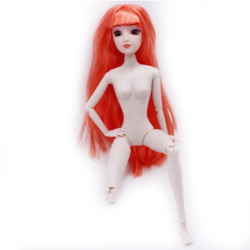 ZWSISU 1 набор = голова Barbiees + тело Barbiee 3D глаза 12 подвижных суставов с длинными