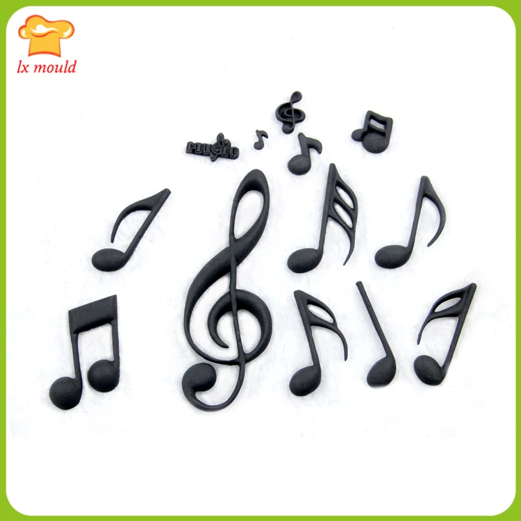 

Sugar Cake Silicone Mold Dense Pez Shape Mold Size Musical Symbol Note
