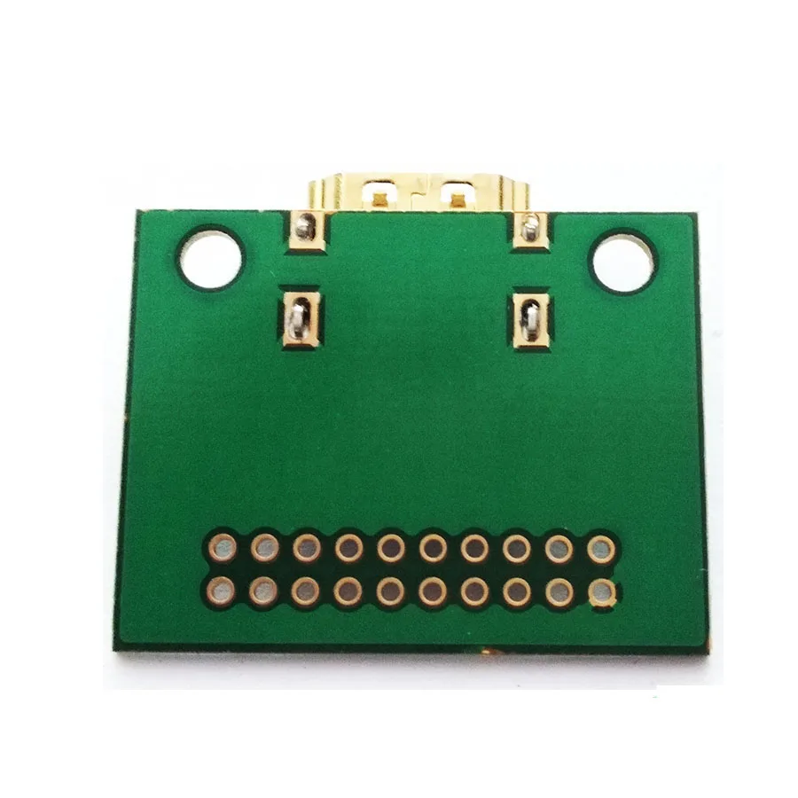 EClyxun позолоченный HDMI 19Pin тестовый разъем Jack 19 Pin адаптер тестовая плата с печатной