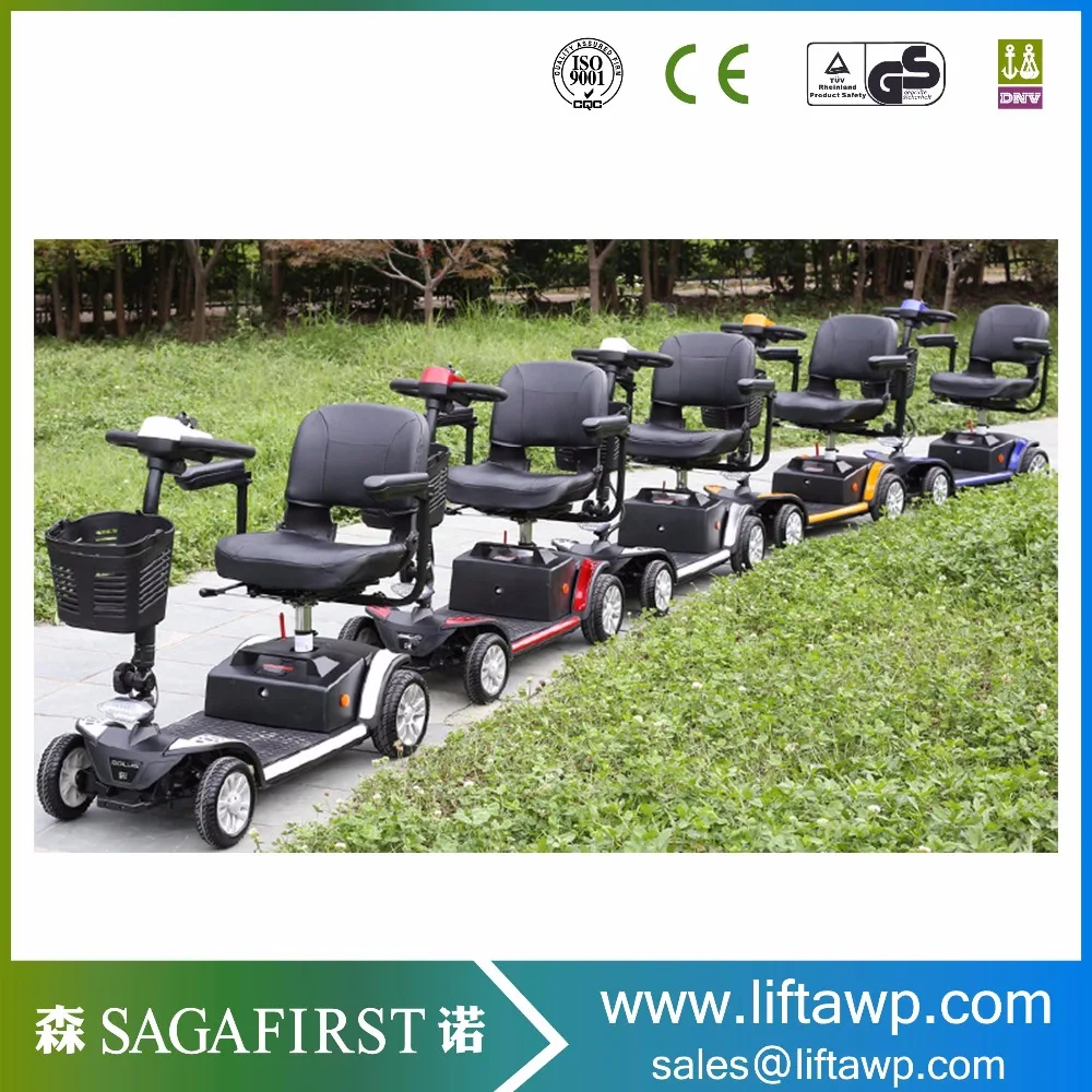 

Whole sale electric elderly mobility 4 four wheels scooter smart and convenient
