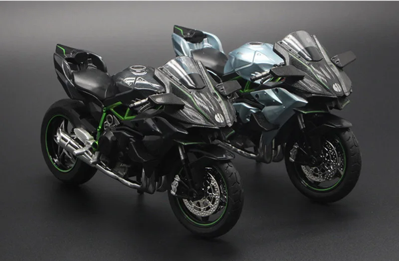 1:12 Ninja H2 H2R литье под давлением гоночный мотоцикл модель игрушки миниатюры спортивный велосипед игрушки для детей