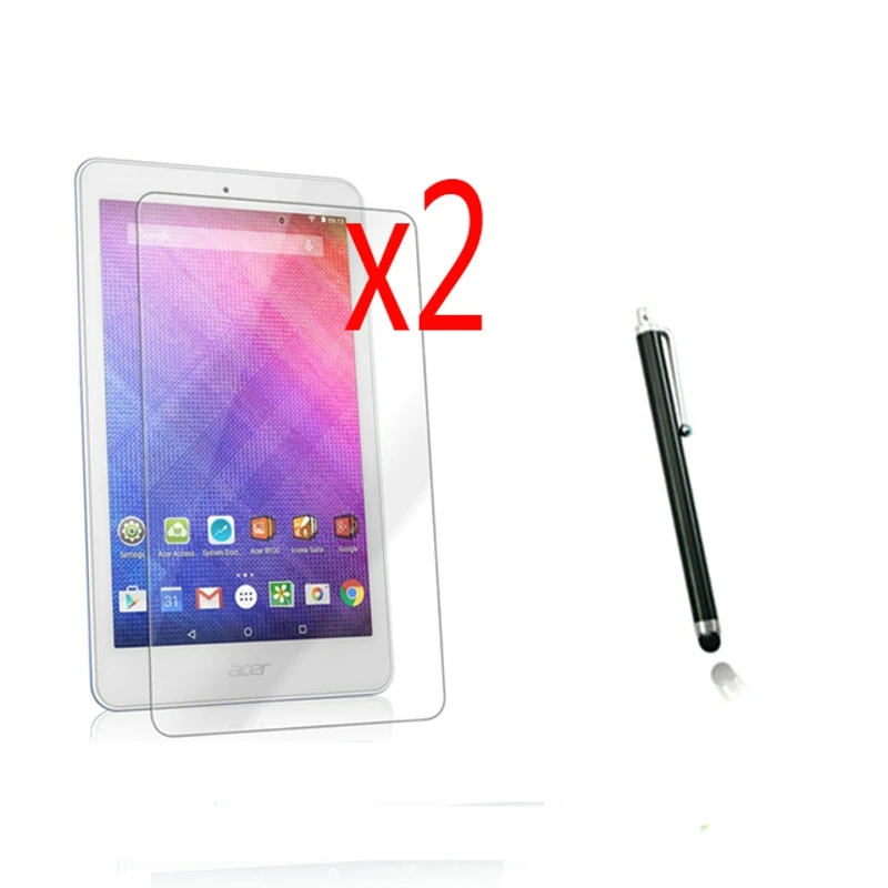 3в1 2x прозрачная защитная пленка для ЖК-экрана + 1x Стилус планшета Acer Iconia One8 One 8 B1-820