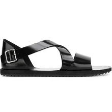 Летние роскошные римские сандалии в сдержанном стиле из натуральной кожи на плоской подошве; европейские модные сандалии