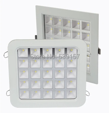 

DHL free shipping 4W/9W/16W/25W square recessed Led ceiling light/Led down light/Led lattice light AC85-265V 10pcs/lot